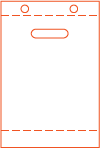 BLOCK BAG+PUNCH OUT HANDLE+2 HOLE+BOTTOM GUSSET